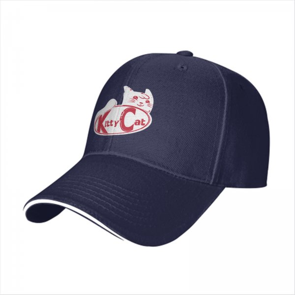Black baseball cap with Kitty Cat graphic and text