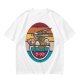 Olive T-shirt with Retro Ramen Bowl Chopsticks Graphic