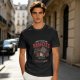 Olive t-shirt with cat graphic and 'You Found The Remote' movie text