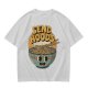 Olive Green T-Shirt With Retro Send Noods Ramen Bowl Graphic