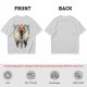 Olive Green T-Shirt With Fantasy Forest Spirit Graphic Print