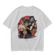 Olive T-Shirt with Classic Horror Monsters Going to Cinema Print
