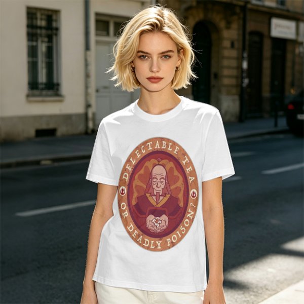 Unisex Graphic Tee Featuring Iroh Delectable Tea Or Deadly Poison Design
