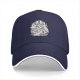 Black Baseball Cap With Raccoon Eating Graphic Print