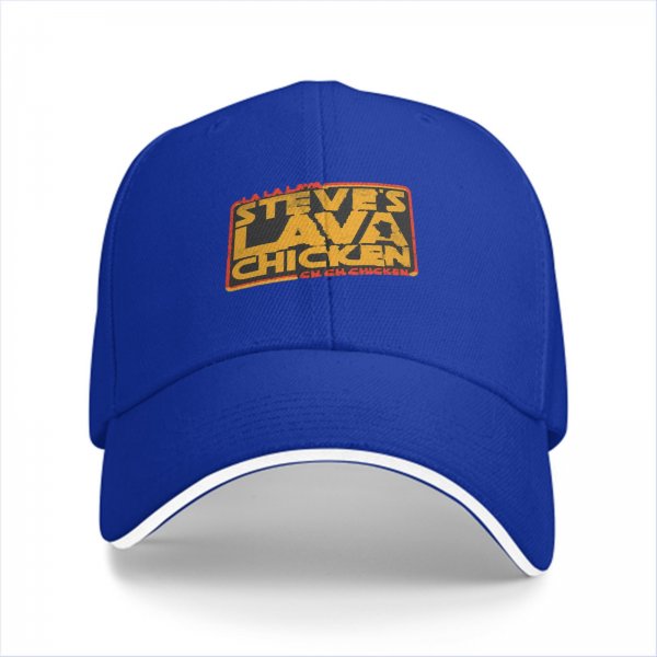 Steve's Lava Chicken Graphic Black Baseball Cap