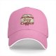 Black baseball cap with 'I was not built for anything before coffee' print