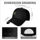 Black Baseball Cap With Fantasy Warrior Silhouette Art Print