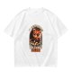 Olive T-Shirt With Red Panda Driving Car 'Destination? I'm Going Insane' Print