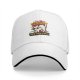 Black baseball cap with nervous cat 'all of my systems are nervous' print