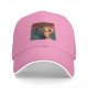 Black Baseball Cap With Screaming Pizza Slice Art Print