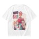 Olive T-Shirt with Friendship Themed Cartoon Crew Print