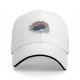 Black baseball cap with retro sunset and dice graphic