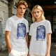 Olive T-Shirt With Constellation Totoro Starry Night Print