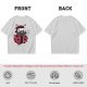Olive Green T-Shirt With Bearded Ladybug Print