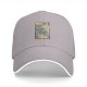 Black Baseball Cap with Ukiyo-e Style Blue Tiger Print