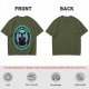 Olive T-Shirt with 'Legalize Catnip' Hypnotic Black Cat Graphic