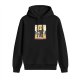 Black Hoodie With Funny Nun Martial Arts Graphic Print