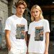 Frankie's Monster Tiki Bar Grill Themed Graphic T-Shirt