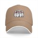 Black Baseball Cap With Scared Bowling Pins Graphic