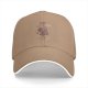 Black Baseball Cap With Don't Worry Be Happy Capybara Print