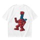 Olive Green T-Shirt with Retro Robot Graphic Print
