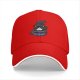 Black baseball cap with witch cat coffee cup 'I need coffee to focus' print