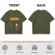 Olive T-Shirt With Super Buddies Superman Parody Print