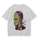 Olive T-Shirt with Frankenstein Monster Portrait Print