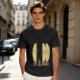 Olive T-Shirt With Funny Taco Characters Around A Campfire