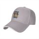Black baseball cap with raccoon 'I Have Trash Issues' graphic