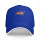 Black Baseball Cap with Sleeping Sloth Workout Graphic