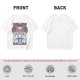 Olive green t-shirt with stained glass style forest spirit anime artwork