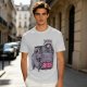 Olive graphic t-shirt with raccoons and 'I Will Rise Eventually' text