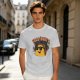 Olive taco graphic t-shirt with 'TACO 'BOUT A' text and margarita