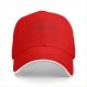 Black Baseball Cap with White Trim Brim