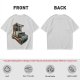 Olive T-Shirt With Rustic Wooden Cart Print