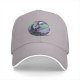 Black Baseball Cap With Fantasy Dragon Moon Cloud Night Artwork