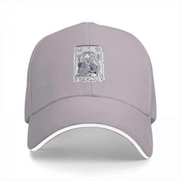 Black baseball cap with elf tarot card graphic
