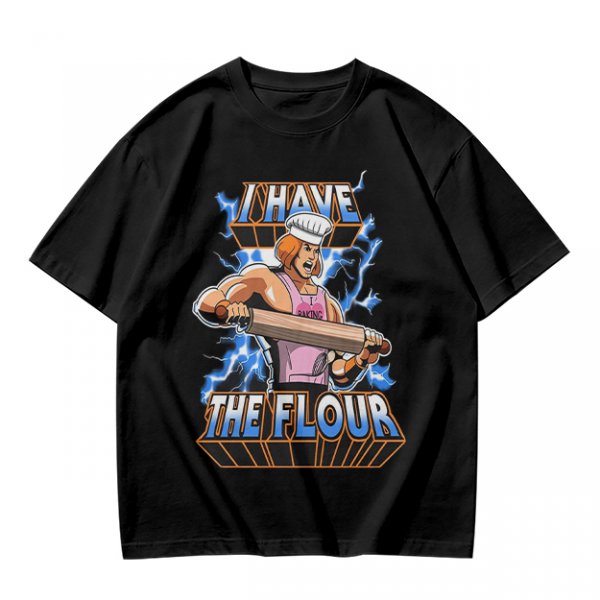 I Have The Flour He-Man Chef Parody Graphic T-Shirt
