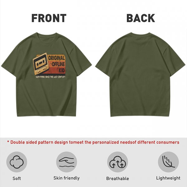 Original Offline Kid Cassette Retro Graphic T-Shirt