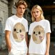 Olive T-Shirt With Cute Pluto Potato Character Graphic