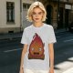 Olive T-Shirt With Cute Calcifer Fire Demon Print