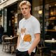 Olive Green T-Shirt With I Love My Corgi Graphic Print