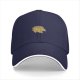 Black Baseball Cap With Pepperoni Pizza Slice Graphic
