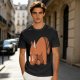 Olive Green T-Shirt With Cute Sleeping Red Panda Graphic
