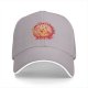 Black baseball cap with 'Support Your Local Lion' cat graphic