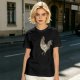 Olive Green T-Shirt With Vintage Rooster Graphic Print