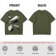 Olive T-Shirt with Paper Airplane Star Wars Inspired Print