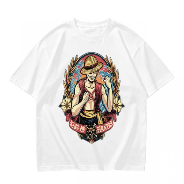 One Piece Luffy King of Pirates Graphic Print T-Shirt