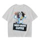 Bluey Character 'Need More Coffee' Graphic T-Shirt